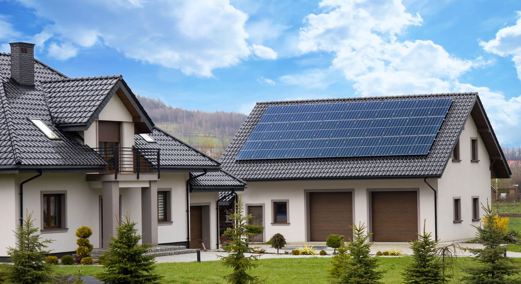 Solar panels on a Greenville home